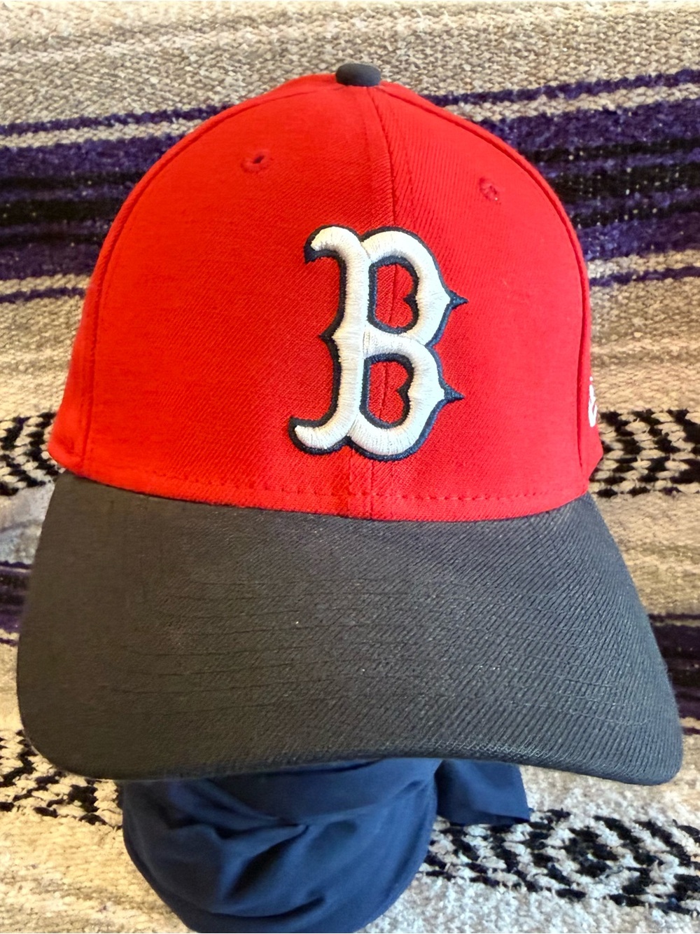 Boston Red Sox 39Thirty  New Era Baseball Hat Cap MLB Red & Navy M/L